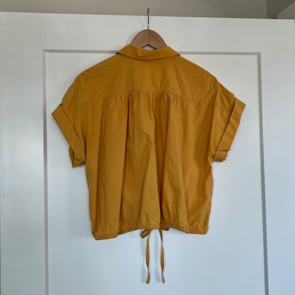 Yellow/gold collared L Madewell top - Picture 2 of 3